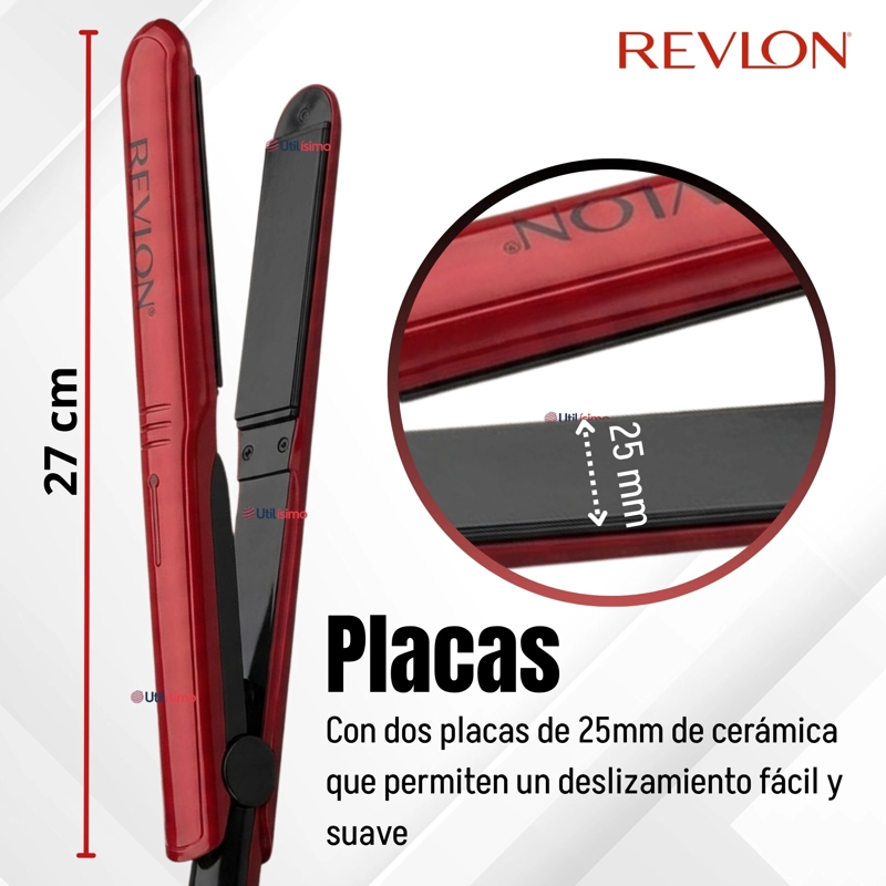 SET SECADOR Y PLANCHA ALISADORA PORTATIL REVLON 2000W - 8