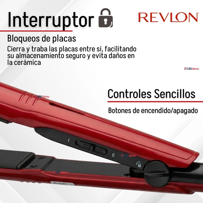 SET SECADOR Y PLANCHA ALISADORA PORTATIL REVLON 2000W - 9