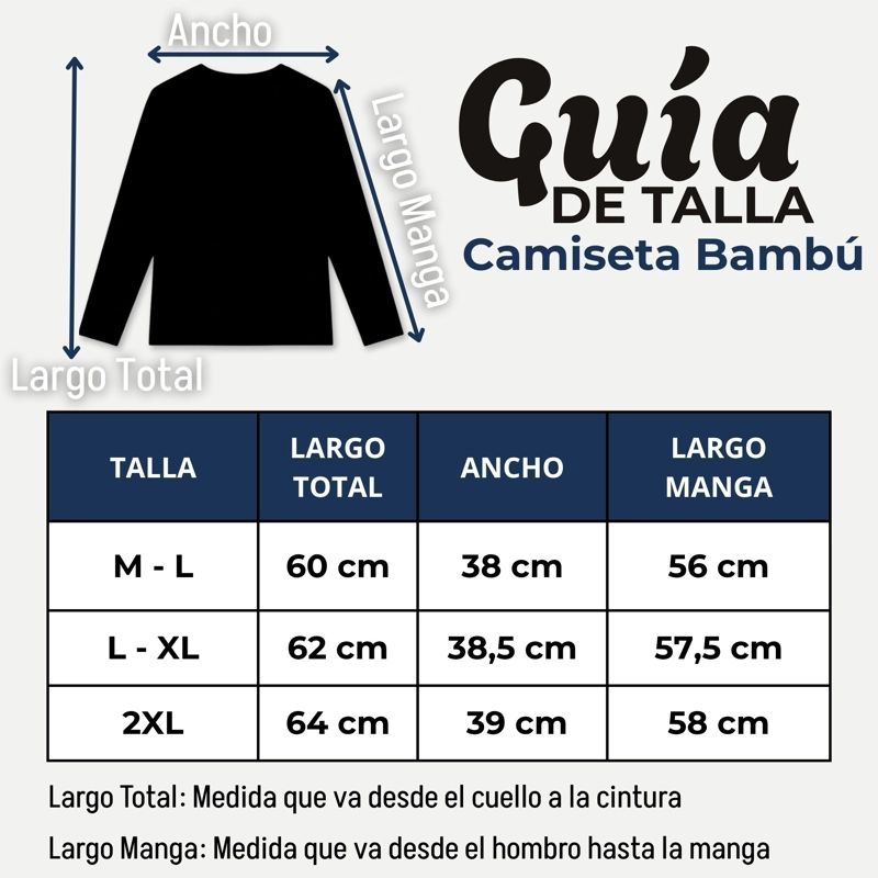 PACK 3 CAMISETAS POLERAS BAMBU PRIMERA CAPA MANGA LARGA NEGRO MUJER - 3