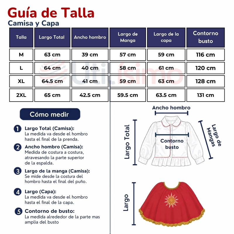 TRAJE TIRANA DIABLADA ROJO 3 PIEZAS MUJER BAILE TIPICO FIESTAS PATRIAS - 3
