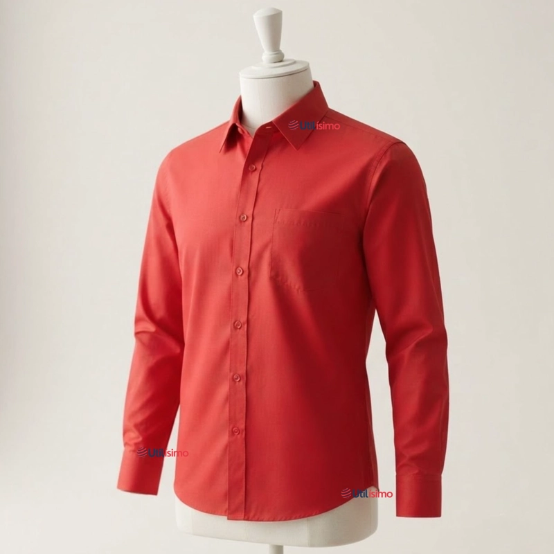 CAMISA ROJA HUASO JUVENIL CLASICA REGULAR FIT MANGA LARGA FIESTAS PATRIAS - 1