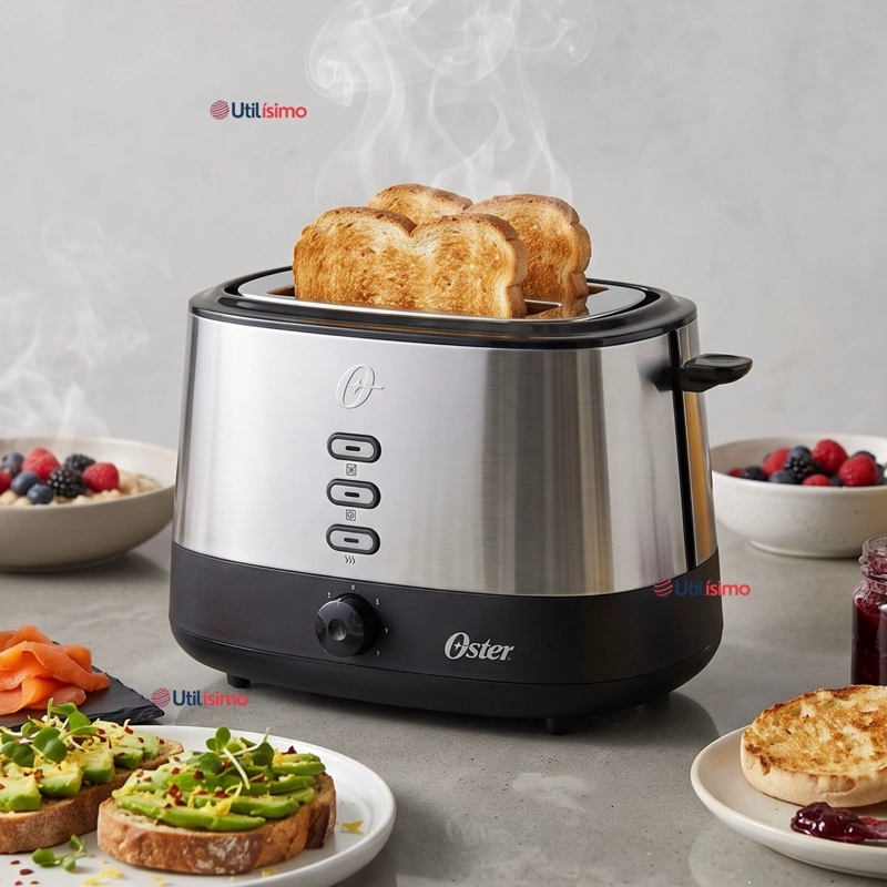 TOSTADOR OSTER® 2 REBANADAS EN ACERO INOXIDABLE TSSTTR500 800W - 1