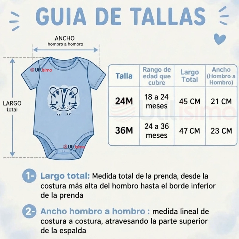 PACK 5 BODYS MANGA CORTA 100% ALGODON TEDMIMAK NIÑO BLUE JUNGLE - 3
