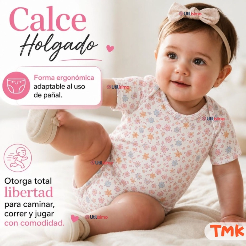 PACK 5 BODYS MANGA CORTA 100% ALGODON TEDMIMAK NIÑA BUNNY BLOSSOM - 7