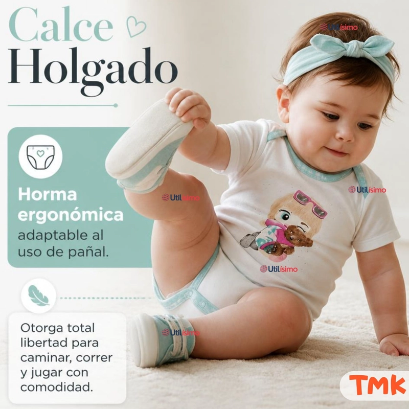 PACK 5 BODYS MANGA CORTA 100% ALGODON TEDMIMAK NIÑA CUDDLY BEARS - 7