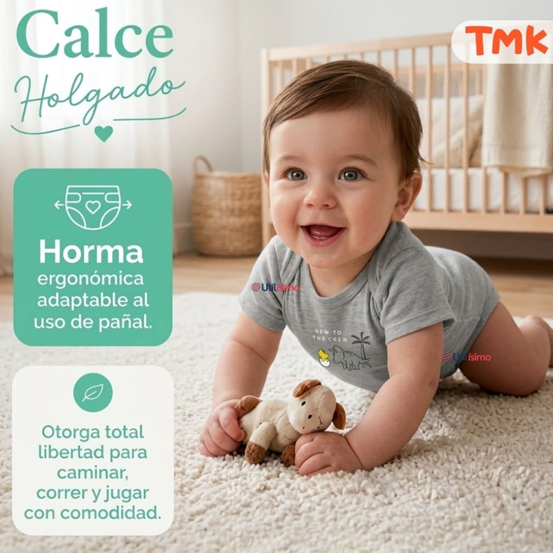 PACK 5 BODYS MANGA CORTA 100% ALGODON TEDMIMAK BEBE NIÑO DINO BABY - 7