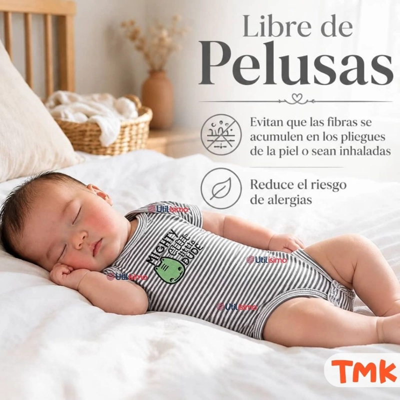 PACK 5 BODYS MANGA CORTA 100% ALGODON TEDMIMAK BEBE NIÑO GREEN DINOS - 9