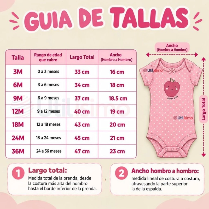PACK 5 BODYS MANGA CORTA 100% ALGODON TEDMIMAK BEBE NIÑA COLOR CAKE - 3