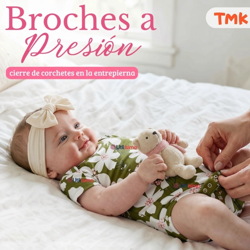 PACK 5 BODYS MANGA CORTA 100% ALGODON TEDMIMAK BEBE NIÑA COLOR CAKE - 6