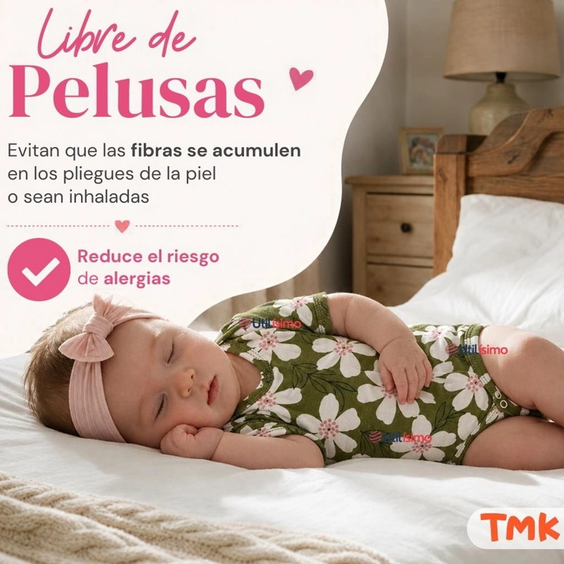 PACK 5 BODYS MANGA CORTA 100% ALGODON TEDMIMAK BEBE NIÑA COLOR CAKE - 9
