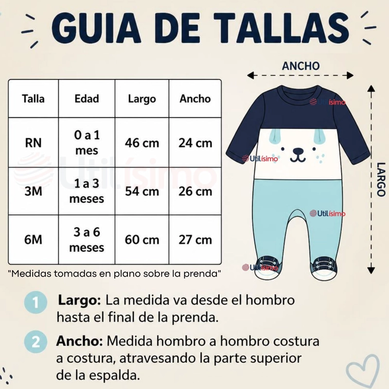 ENTERITO 100% ALGODON BEBE NIÑO TEDMIMAK - 3