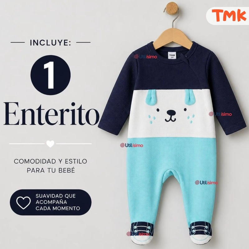 ENTERITO 100% ALGODON BEBE NIÑO TEDMIMAK - 2
