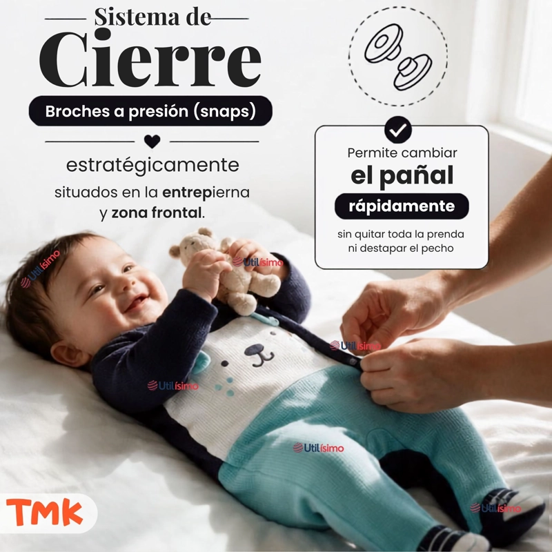 ENTERITO 100% ALGODON BEBE NIÑO TEDMIMAK - 8
