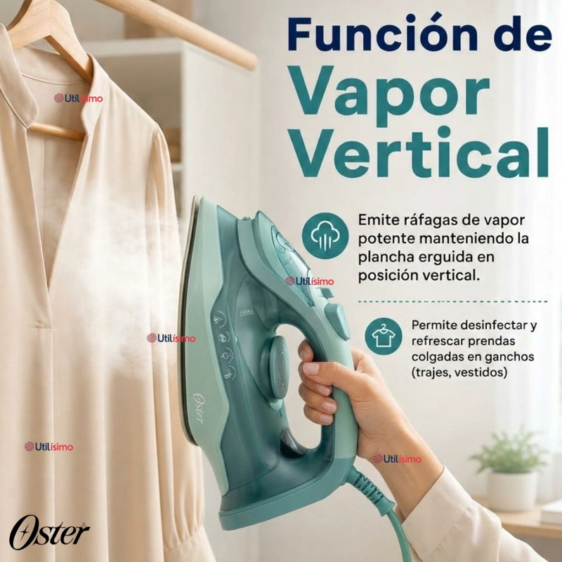 PLANCHA DE VAPOR OSTER®, AEROGLIDE S7000, VERDE CLARO, GCSTAC7001 - 6