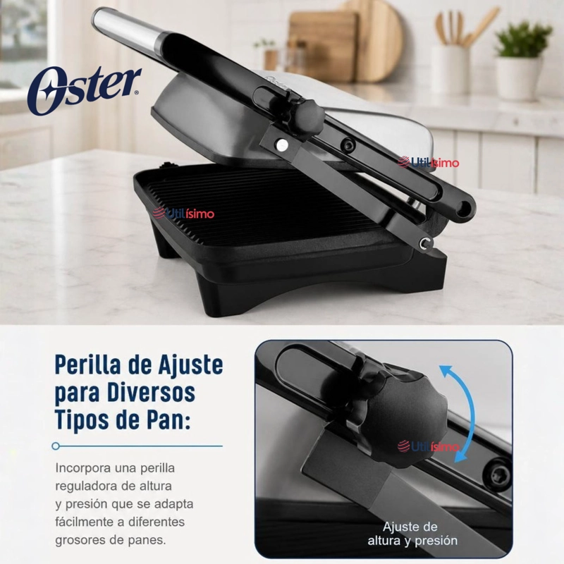PLANCHA PANINI OSTER® ANTIADHERENTE COMPACTA CKSTPA2880 - 9