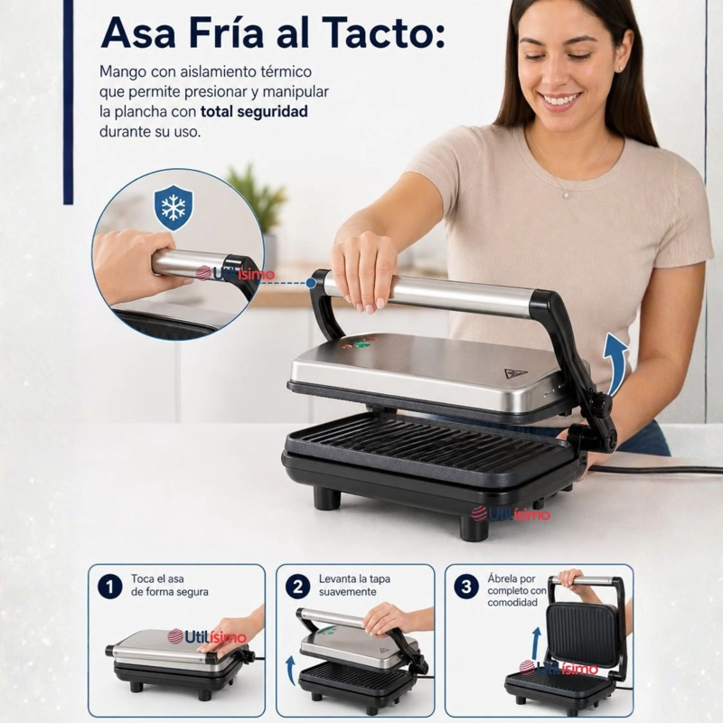 PLANCHA PANINI OSTER® ANTIADHERENTE COMPACTA CKSTPA2880 - 8
