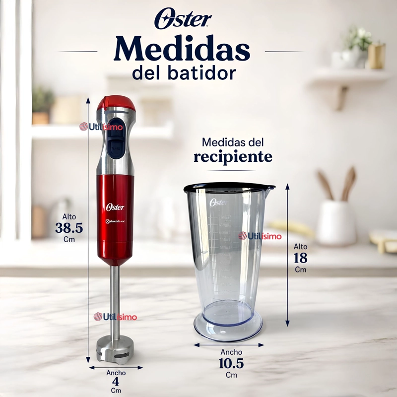 BATIDORA DE INMERSION OSTER® CON CUCHILLA QUAD FPSTHB5102R - 2