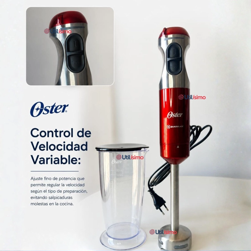 BATIDORA DE INMERSION OSTER® CON CUCHILLA QUAD FPSTHB5102R - 6