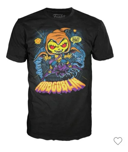 FIGURA COLECCIONABLE FUNKO POP MARVEL SPIDER MAN HOBGOBLIN + POLERA TALLA S - 3
