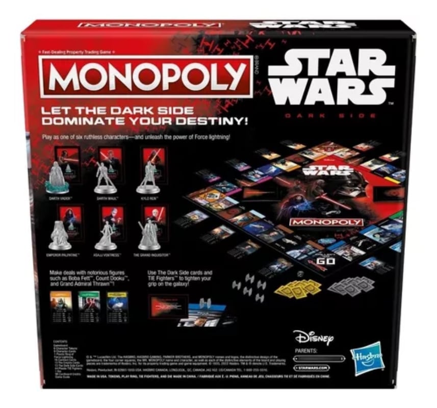 MONOPOLY EDICIÓN STAR WARS EL LADO OSCURO - 4