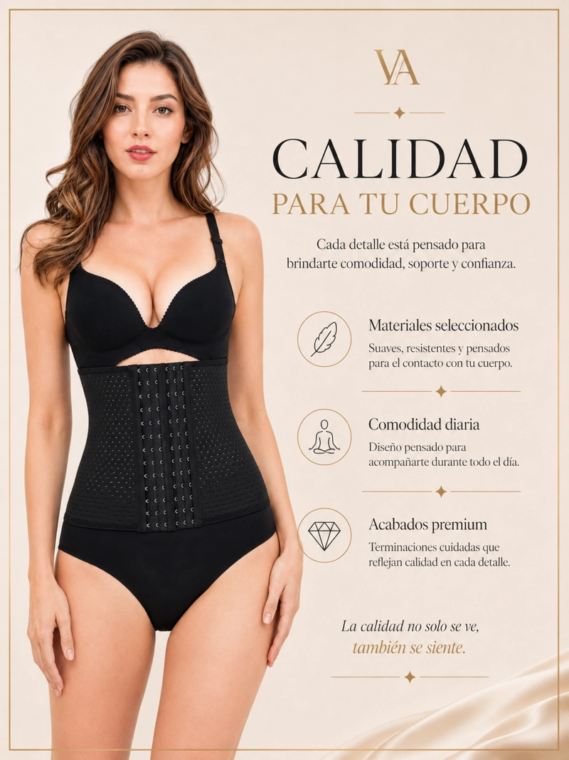 FAJA MUJER VICALLY FASHION CINTURA DE AVISPA, CONTROL DE ABDOMEN REDUCTORA - 8