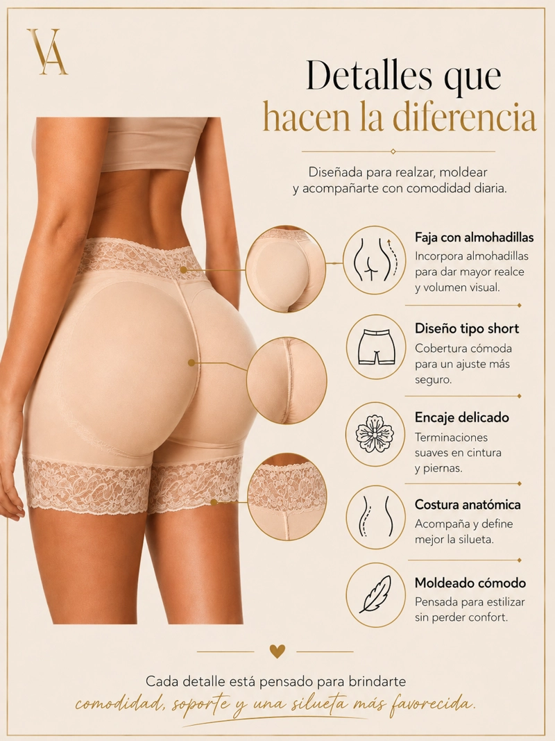 FAJA SHORT LEVANTA COLA - 5