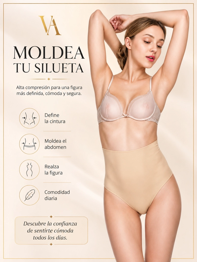 CALZÓN FAJA MUJER VICALLY FASHION REDUCTORA CONTROL ABDOMINAL - 6