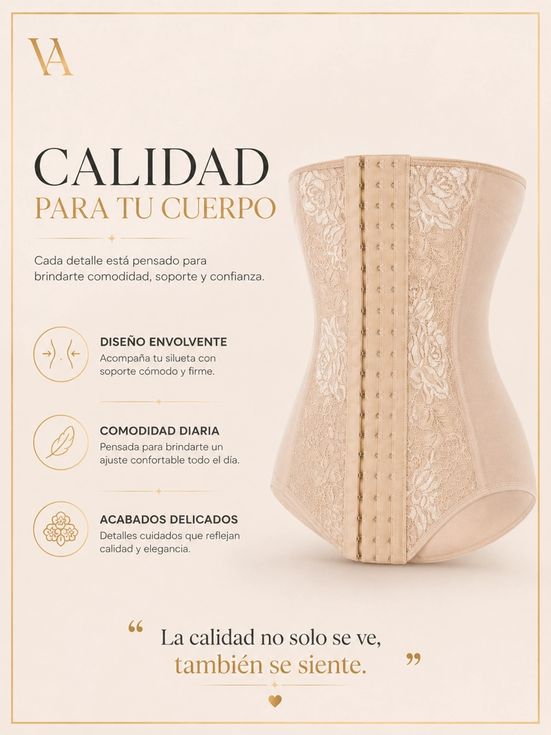 FAJA MUJER VICALLY FASHION CORSET 7 HUESOS - 8