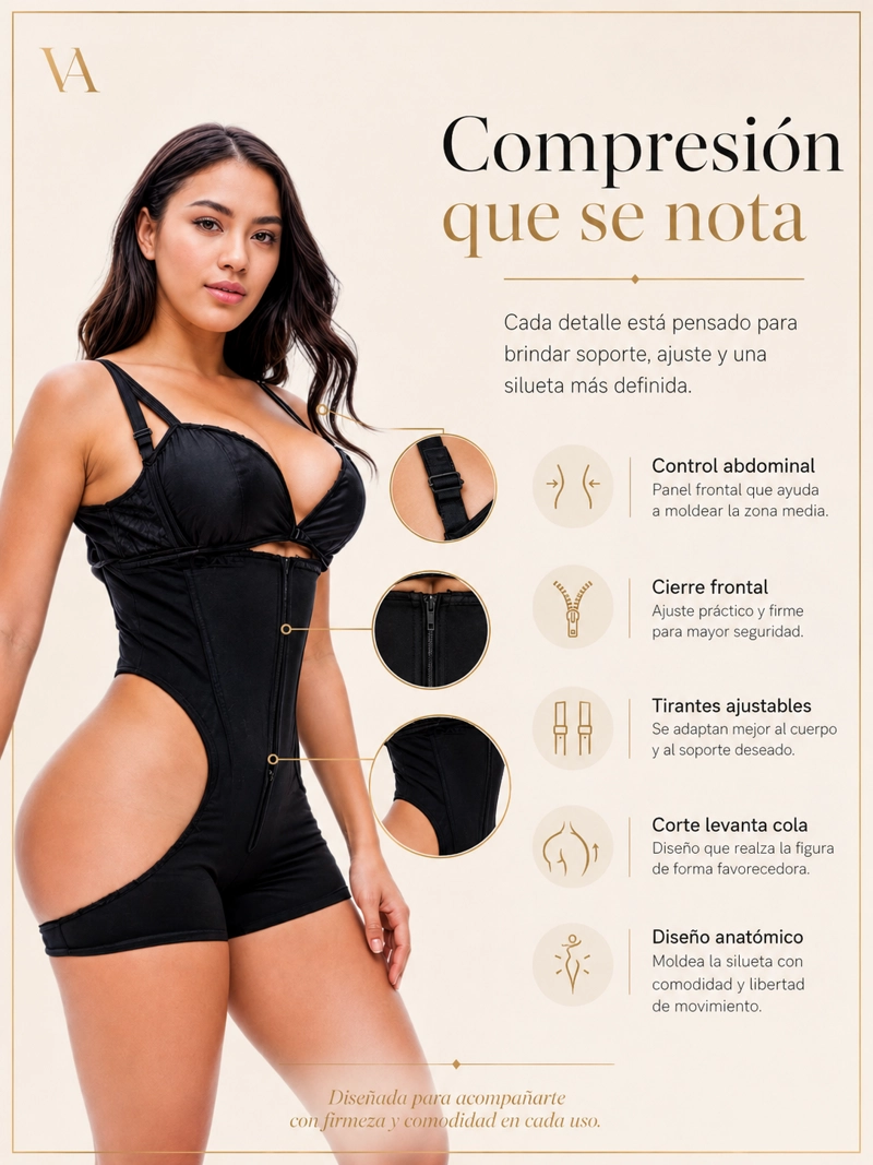 FAJA REDUCTORA LEVANTA COLA ESTILO COLOMBIANA - 5