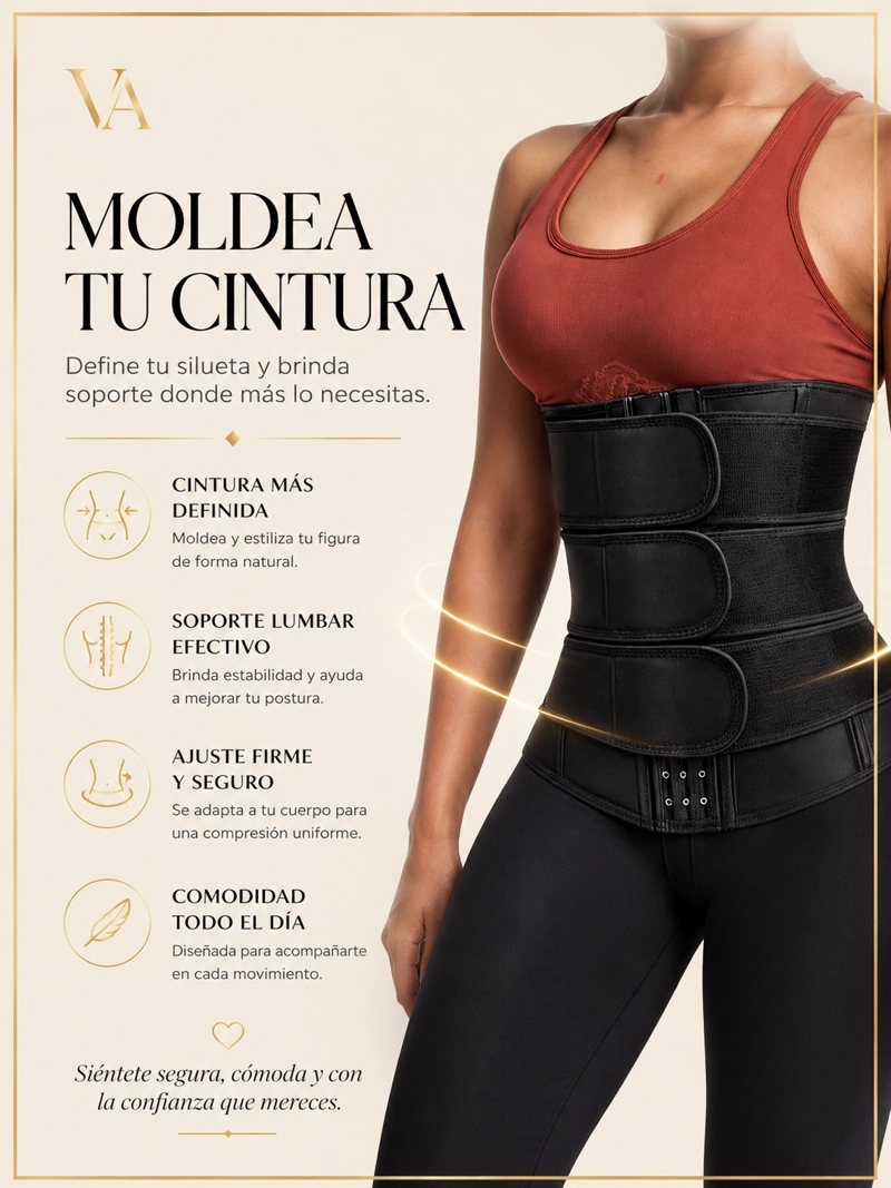 FAJA UNISEX VICALLY FASHION LUMBAR CINTURA - 4
