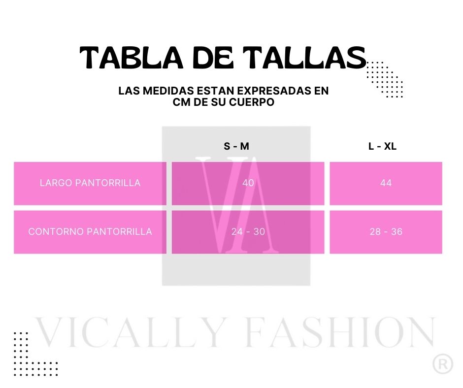 MEDIA VICALLY FASHION CIERRE COMPRESIÓN VARICES LARGA CALCETA - 5