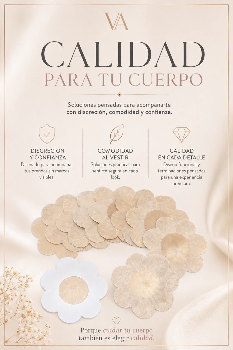 10 PEZONERAS PARCHES CUBRE PEZÓN ADHESIVAS TAPAS INVISIBLES - 4