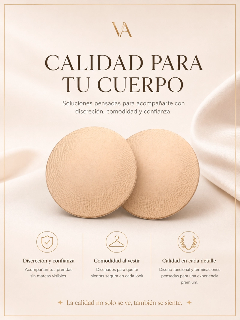 CUBRE PEZÓN DE SILICONA MUJER VICALLY FASHION PARCHE ADHESIVO 1 PAR - 4
