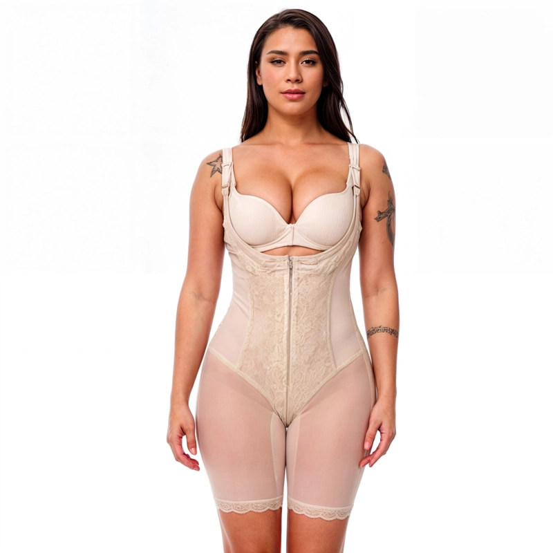 FAJA MUJER VICALLY FASHION MODELADORA Y REDUCTOR LEVANTA GLÚTEOS CON ENCAJE - 6