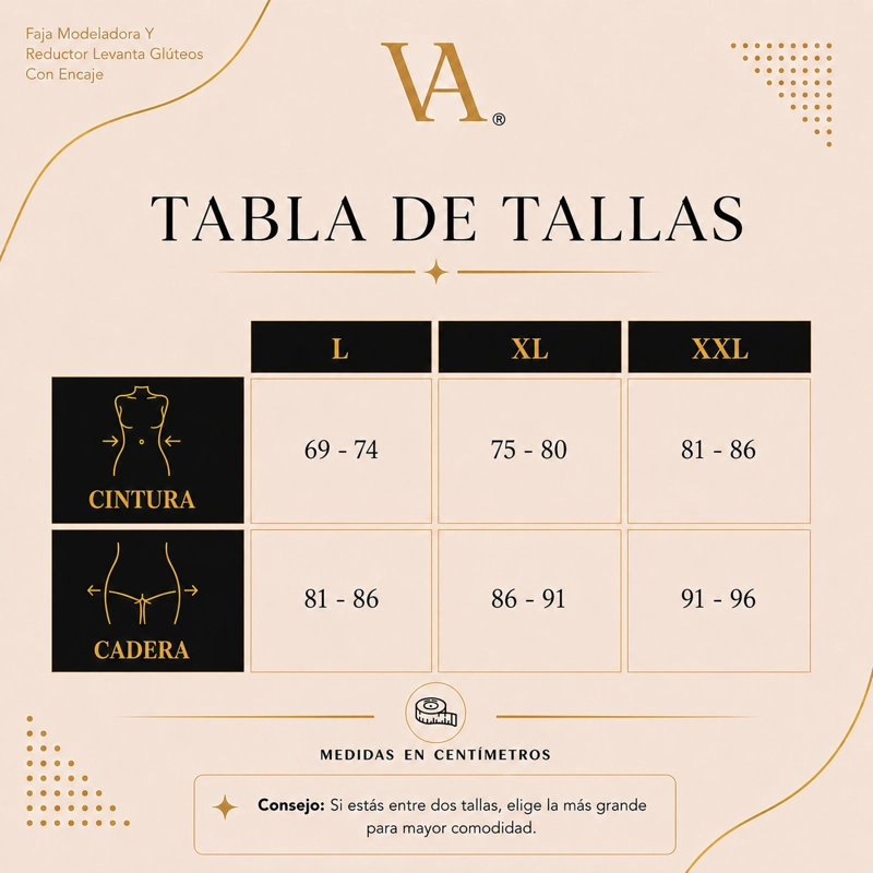 FAJA MUJER VICALLY FASHION MODELADORA Y REDUCTOR LEVANTA GLÚTEOS CON ENCAJE - 6