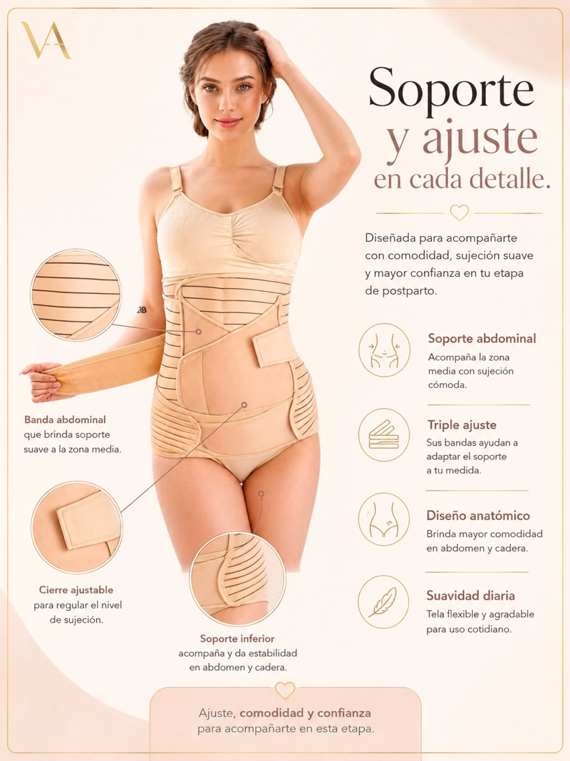 Faja Maternidad 3 En 1 Postparto - 5