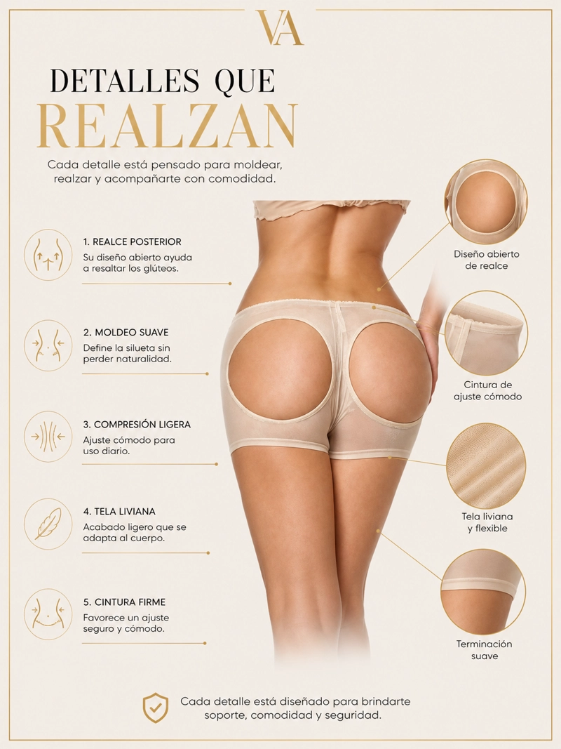 SHORT LEVANTA GLUTEOS MODELA REALZA LIVIANOS - 5