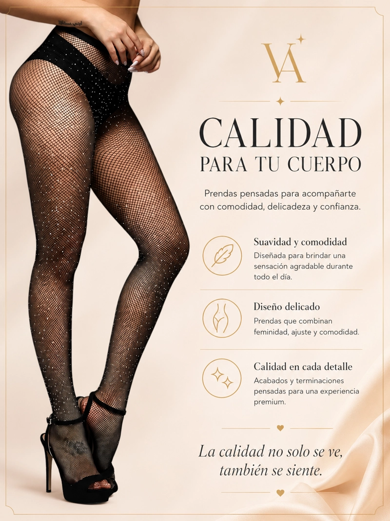 PANTY MUJER VICALLY FASHION MALLA RED CON BRILLOS - 6