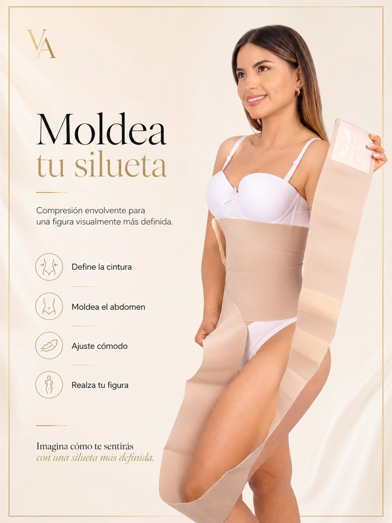 CINTA INVISIBLE MUJER MODA KING RELOJ DE ARENA ORIGINAL - 5