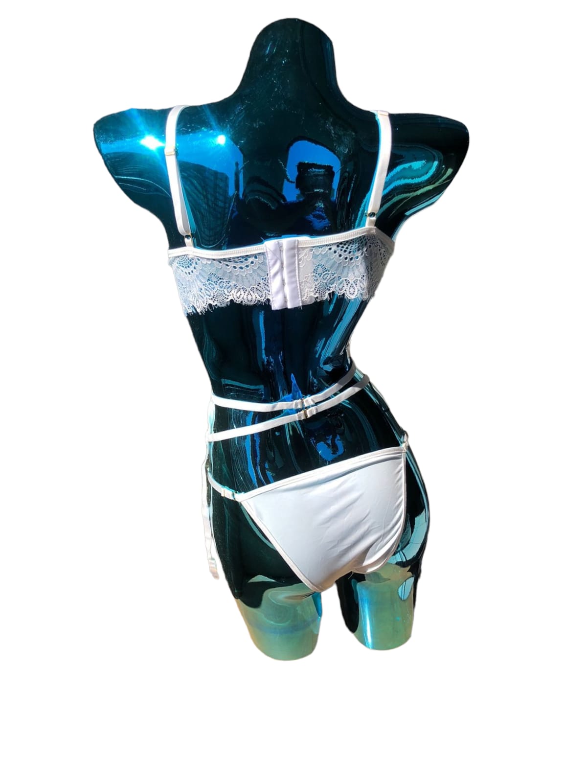 CONJUNTO DE LENCERÍA MUJER VICALLY FASHION CONJUNTO LENCERIA CON PORTALIGAS - 2