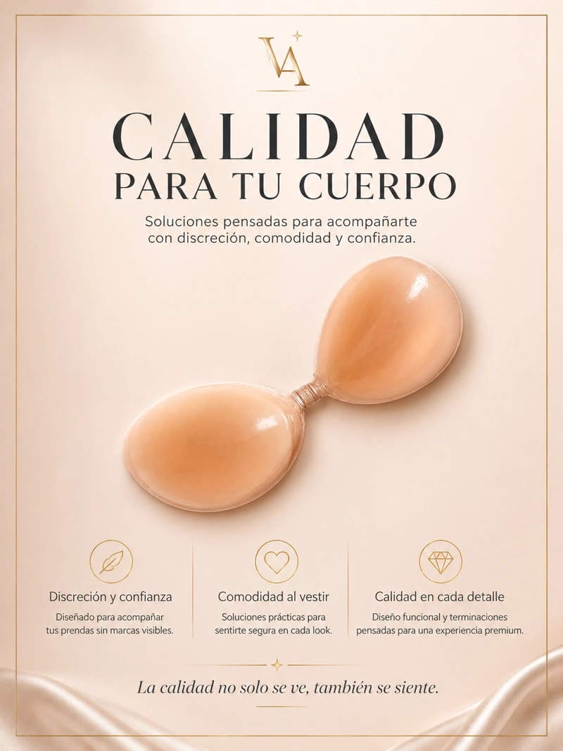 SOSTÉN INVISIBLE DE SILICONA SIN TIRANTES, EFECTO RELLENO - 7