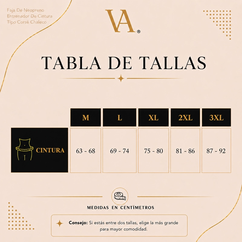 FAJA MUJER VICALLY FASHION DE NEOPRENO ENTRENADOR DE CINTURA TIPO CORSÉ CHALECO - 8