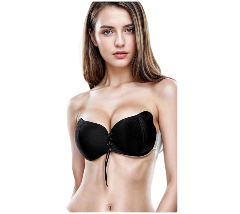 BRASIER MUJER VICALLY FASHION ADHERIBLE INVISIBLE COPAS PUSH UP STRAPLESS - 2
