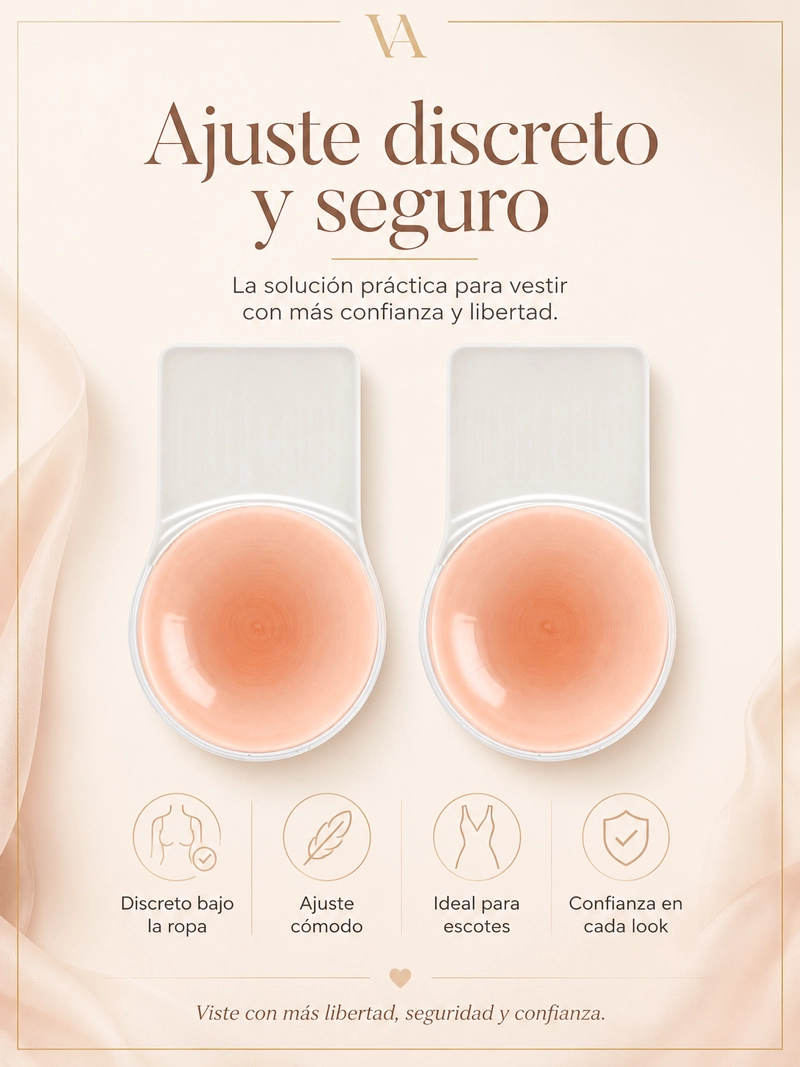 ADHESIVO LEVANTA BUSTO SILICON  CONEJO CUBRE PEZÓN INVISIBLE - 2