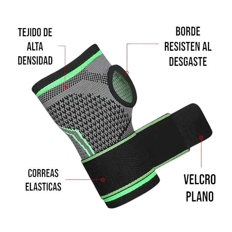 VENDA MUÑEQUERA ELASTICA ORTOPEDICA COMPRESIÓN MUÑECA MANO - 4