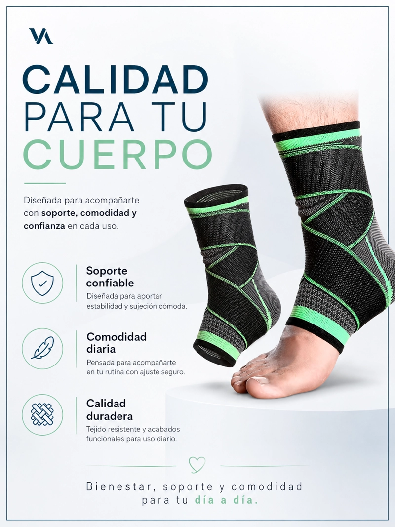 TOBILLERA VICALLY FASHION VENDA ELÁSTICA ORTOPÉDICA COMPRESIÓN DOLOR TOBILLO - 7