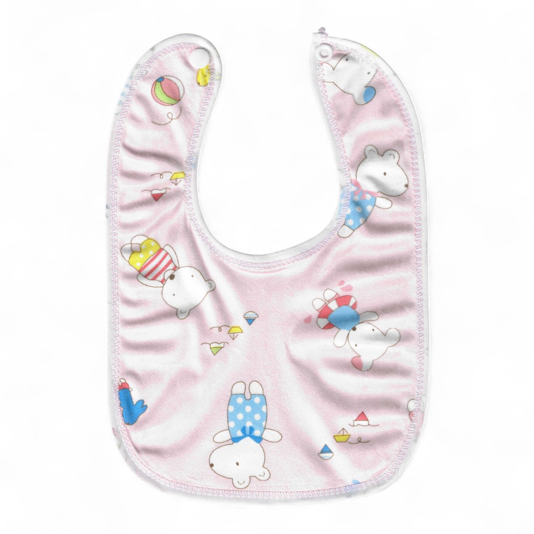 PACK 4 BABEROS PARA BEBÉ ALGODÓN VICALLY FASHION MULTICOLOR IMPERMEABLES - 1