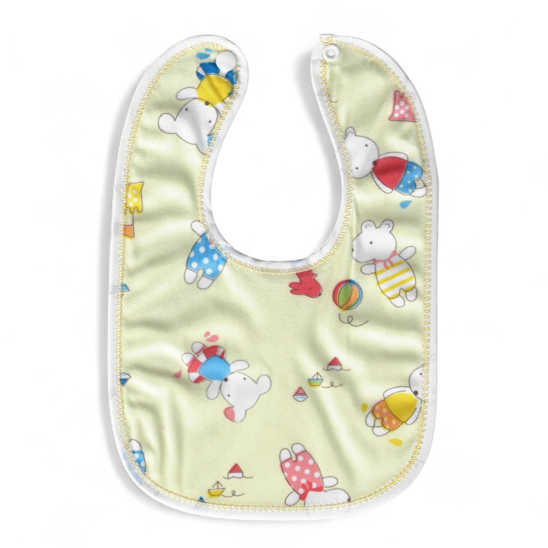 PACK 4 BABEROS PARA BEBÉ ALGODÓN VICALLY FASHION MULTICOLOR IMPERMEABLES - 2