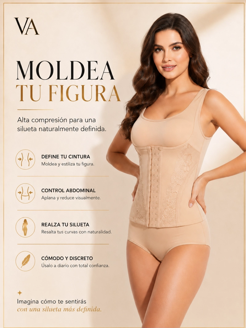 FAJA BODY CON 3 HILERAS DE BROCHE MOLDEADOR Y REDUCTOR - 4