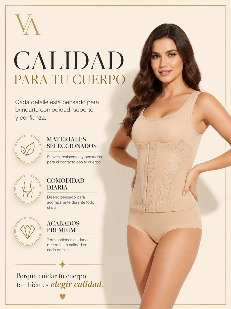 FAJA BODY CON 3 HILERAS DE BROCHE MOLDEADOR Y REDUCTOR - 6